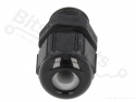 Kabelwartel 1-5mm M12 IP68 water-/stofdicht zwart